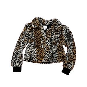 NINE WEST LEOPARD PRINT JACKET